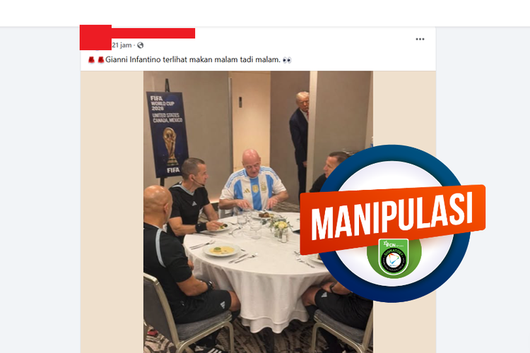 [VIDEO] Foto Gianni Infantino Mengenakan Jersei Argentina Saat Makan Malam adalah Konten AI