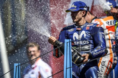 Vinales Akui Pertahankan Podium dari Rossi