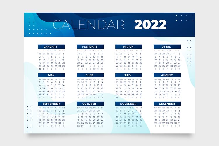 Kalender 2022