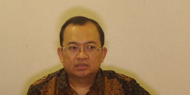 Seketaris Dewan Kehormatan Partai Golkar, Priyo Budi Santoso di Kompleks Parlemen, Senayan, Jakarta, Selasa (5/12/2017).