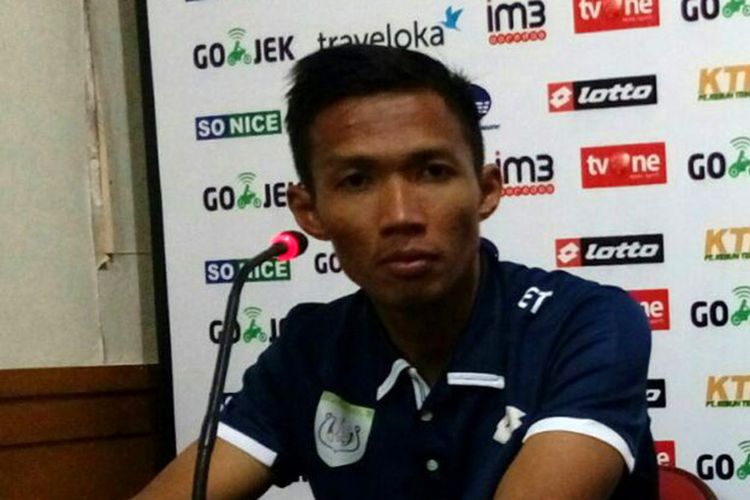 Pemain Persela Lamongan Eki Taufik selepas pertandingan kontra Bhayangkara FC, Senin (17/7/2017) lalu.
