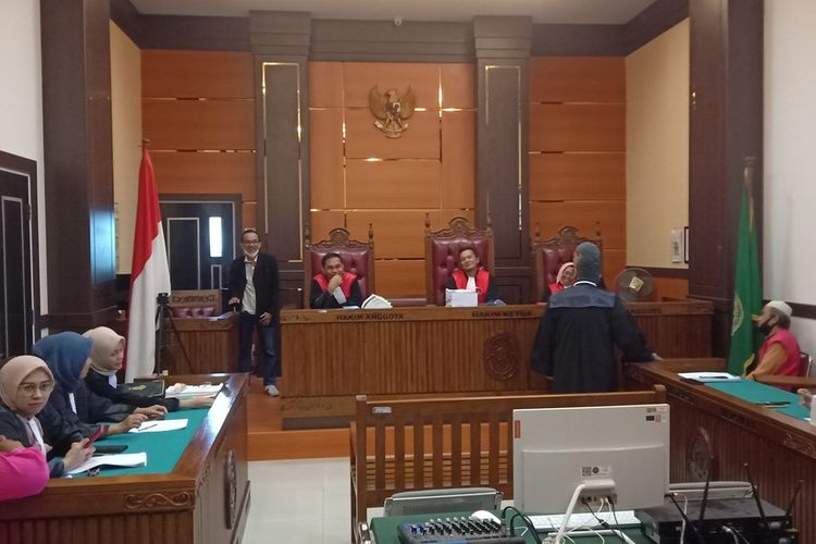 Suasana sidang KONI Padang, Jumat (23/9/2022) di PN Padang.