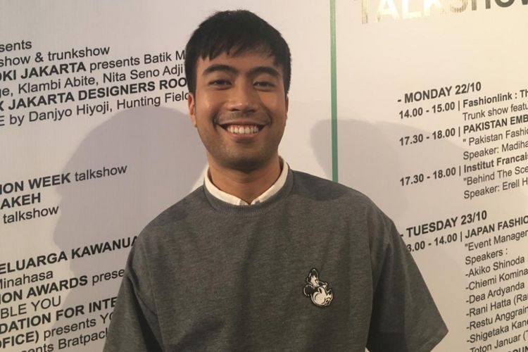 Vidi Aldiano saat ditemui di acara Jakarta Fashion Week 2018 di kawasan Senayan, Jakarta Pusat, Senin (22/10/2018).