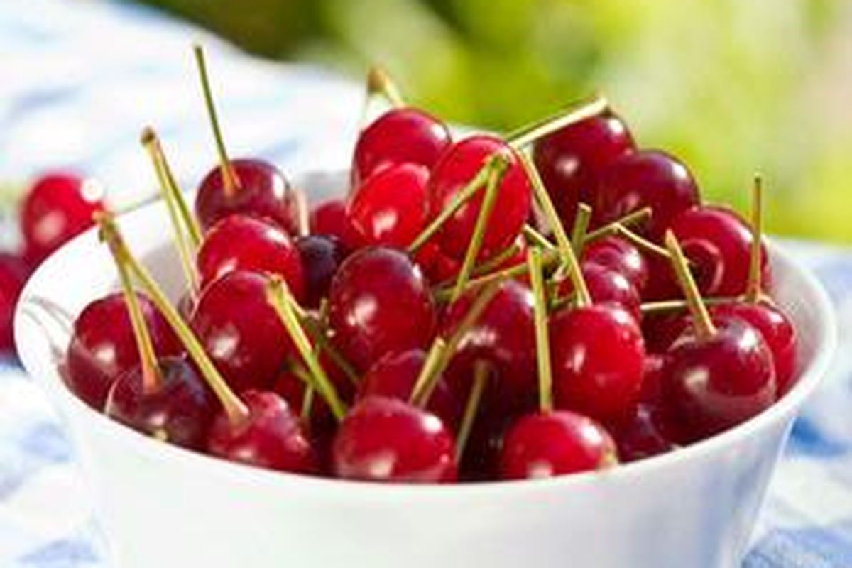Meski mungil, buah ceri mengandung zat berkhasiat tinggi. 