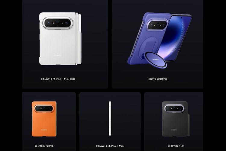 Huawei Pura X Max hadir dalam pilihan warna Midnight Black, Zero White, Interstellar Blue, Olive Gold, dan Vibrant Orange.
