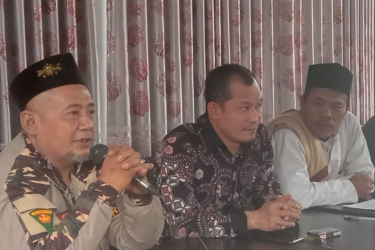 Forum Warga NU Kabupaten Jombang, Jawa Timur, menyampaikan pernyataan sikap terkait pidato Ketua Umum DPP PPP Suharso Monoarfa, Kamis (18/8/2022).