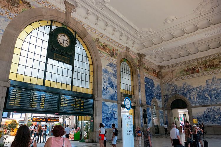 São Bento Railway Station in Porto, Portugal