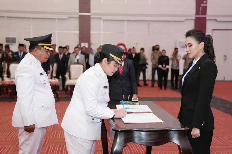Gubernur Sherly Tjoanda Lantik Sashabila Mus, Bupati Perempuan Pertama di Pulau Taliabu