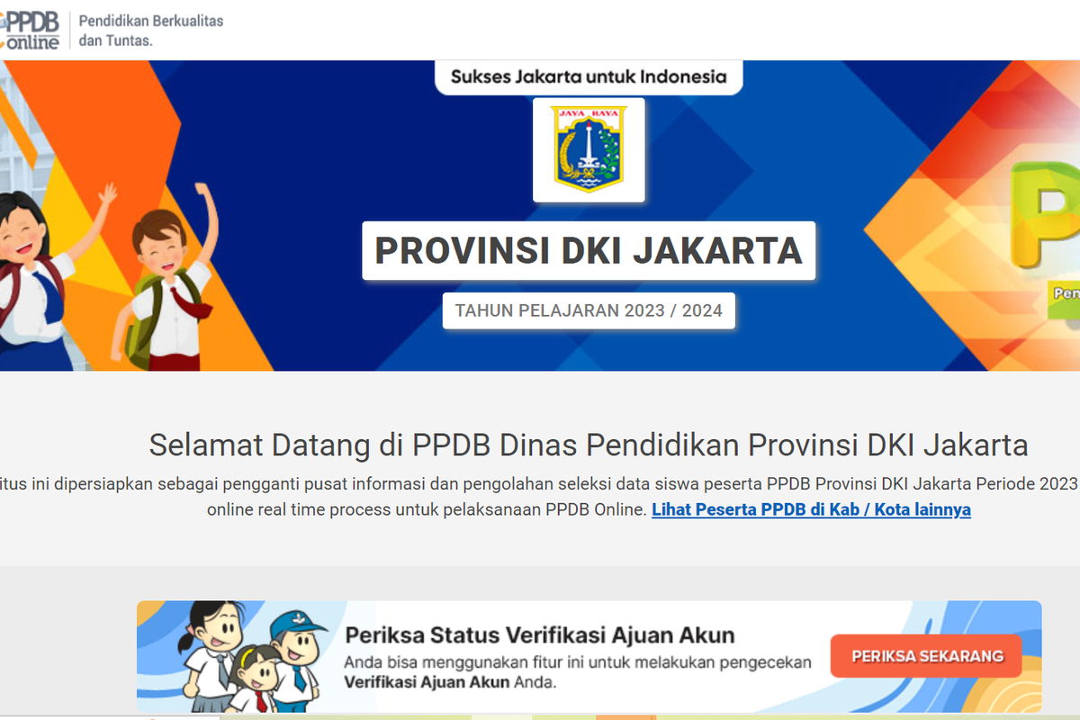 PPDB DKI Jakarta dimulai