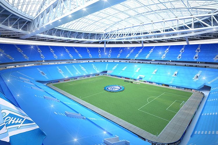 Stadion Saint Petersburg di Rusia. 