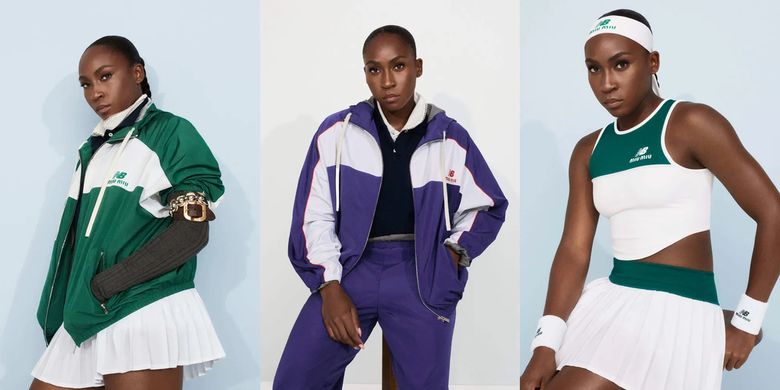Petenis AS, Coco Gauff menjadi duta merek fashion Miu Miu.
