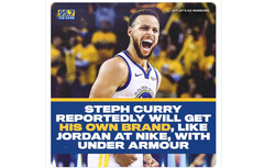 Seperti Jordan, Stephen Curry Bakal Punya Brand di Bawah Under Armour