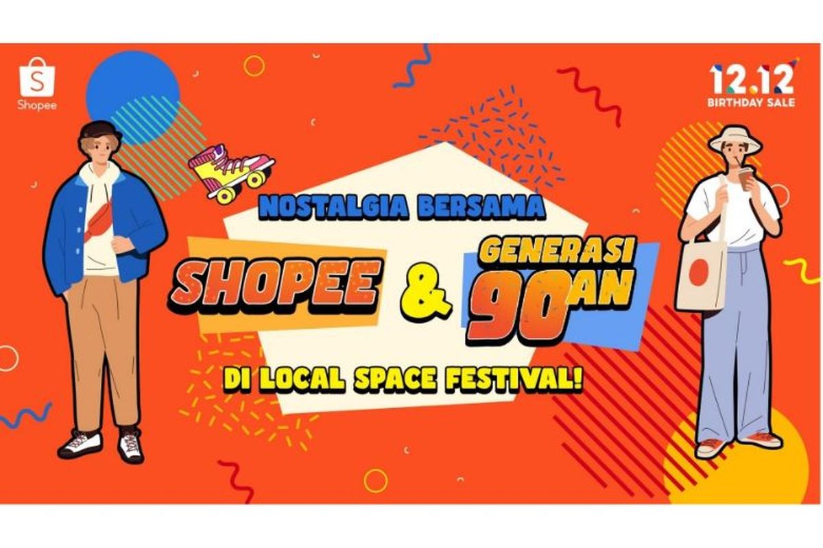 Shopee mengadakan Local Space Festival untuk menghandirkan produk fesyen ala era 90-an. 