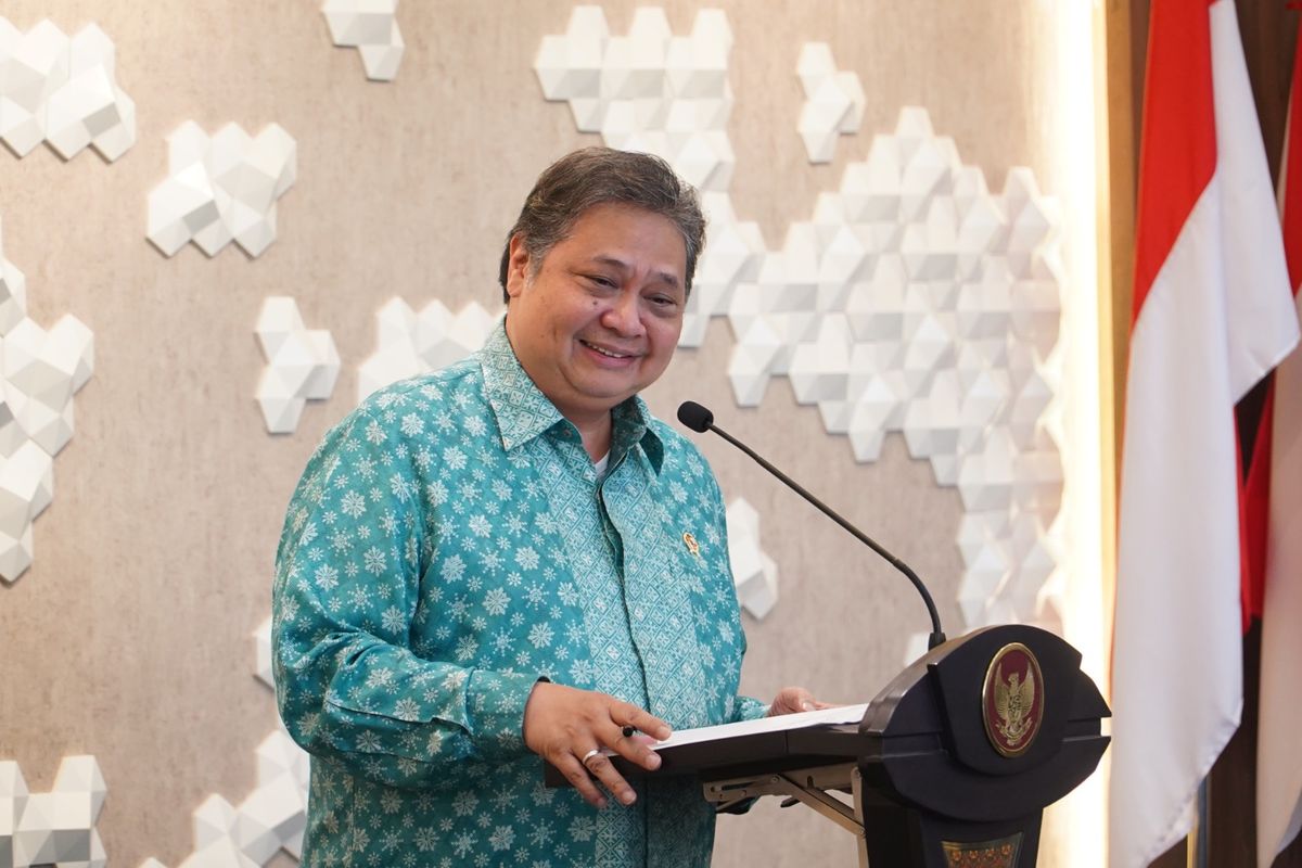 Menteri Koordinator Bidang Perekonomian Airlangga Hartarto dalam suatu kesempatan.