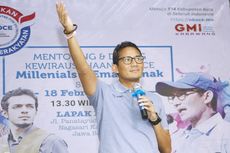 Melalui Video Instagram, Ini Pesan Sandiaga Saat Disambut Pendukung Jokowi 