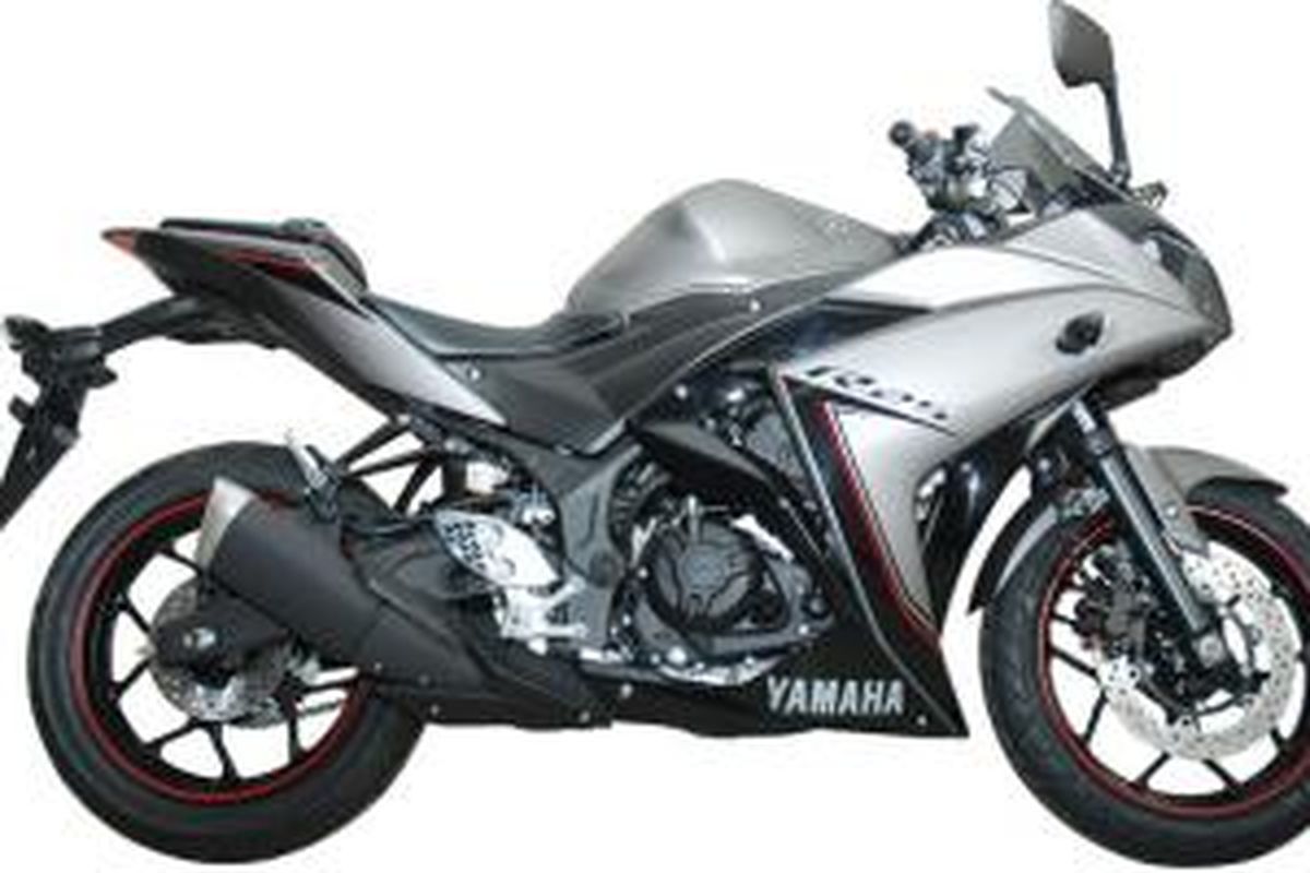 Warana baru Yamaha YZF-R25 Spectre Grey.