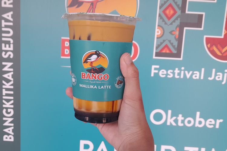 Mallika Latte, kopi susu kecap Bango di FJB 2023.