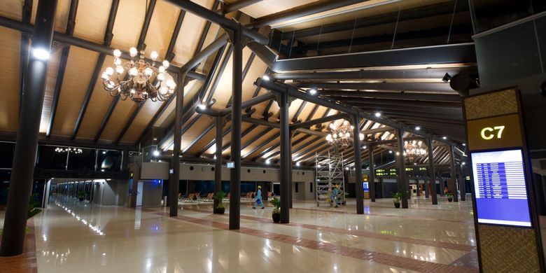 Nampak salah satu bagian dari Terminal 1C Bandara Internasional Soekarno?Hatta, di Tangerang, Banten, yang sudah direvonasi.