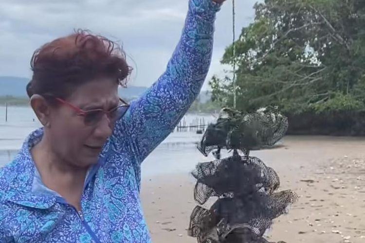 Susi Pudjiastuti Geram, ke Pantai untuk Berenang Malah Banyak Sampah: Gila