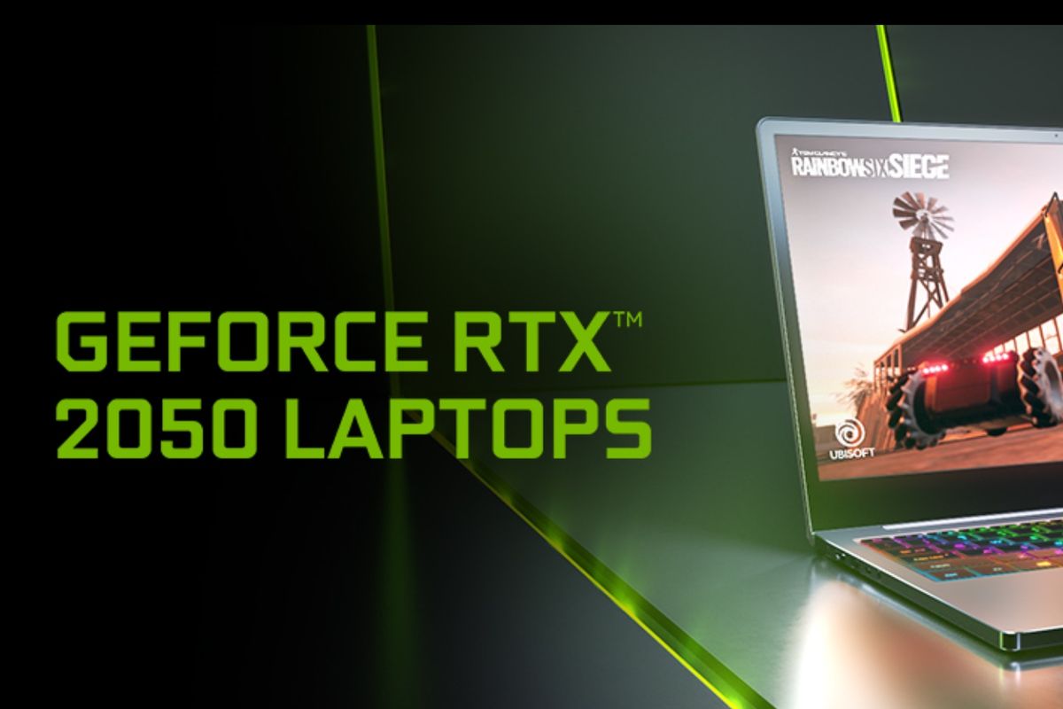 Ilustrasi GeForce RTX 2050.