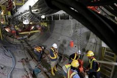 Pengeboran Terowongan MRT Mencapai 120 Meter