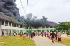 Olah TKP Kasus Kebakaran Asrama Pondok Pesantren di Rokan Hulu, Polisi Temukan Al Quran Masih Utuh