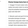 Benarkah Menulis Surah Shad Ayat 54 di Malam Nisfu Syakban Termasuk Ibadah?