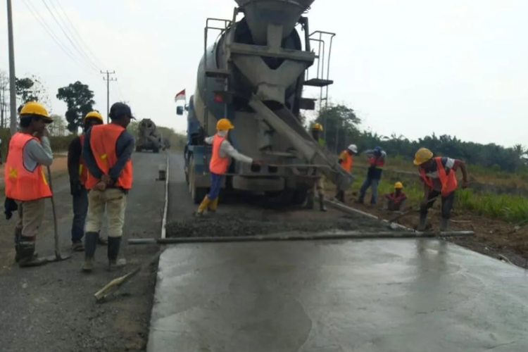 Pengerjaan ruas jalan di Lampung yang ditangani IJD Tahun Aggaran 2023