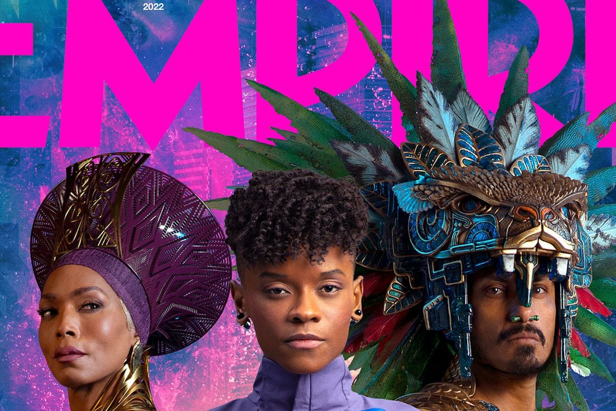 Sampul majalah Empire yang membocorkan Namor baru dalam Black Panther: Wakanda Forever.