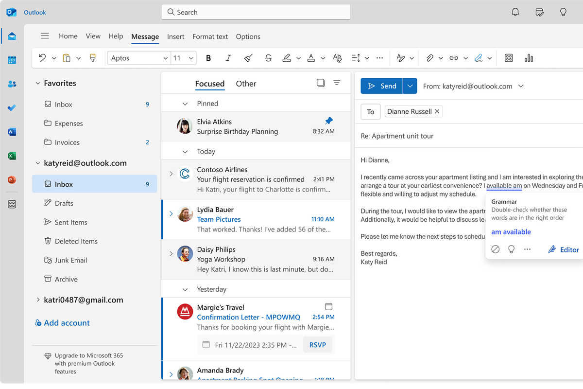 Ilustrasi Microsoft Outlook