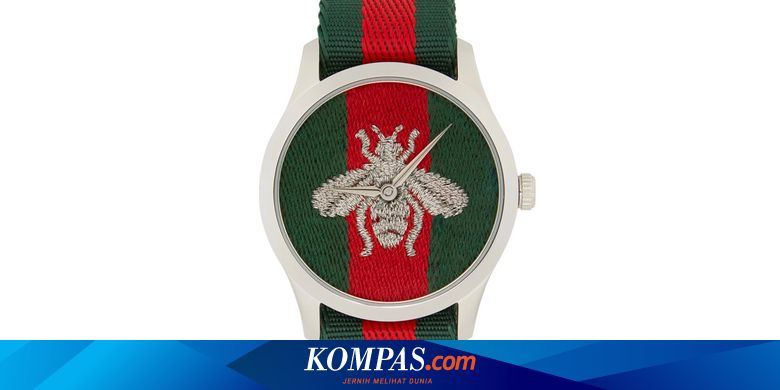Ada Lebah Di Jam Tangan Gucci Silver G Timeless Web Bee