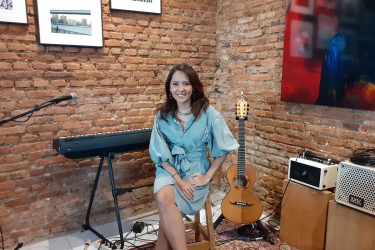 Lala Karmela saat ditemui di M Bloc Space, Jakarta Selatan, Rabu (12/2/2020).