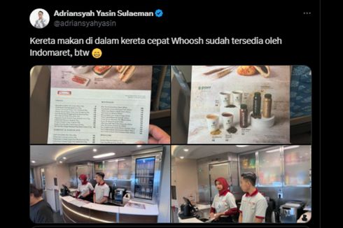 Ada Indomaret di Dalam Kereta Cepat Whoosh, Jual Kopi, Nasi Goreng, dan Obat Maag