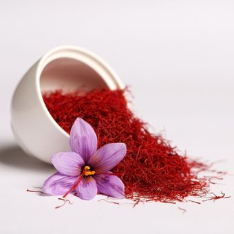 Ilustrasi bunga saffron, rempah termahal di dunia
