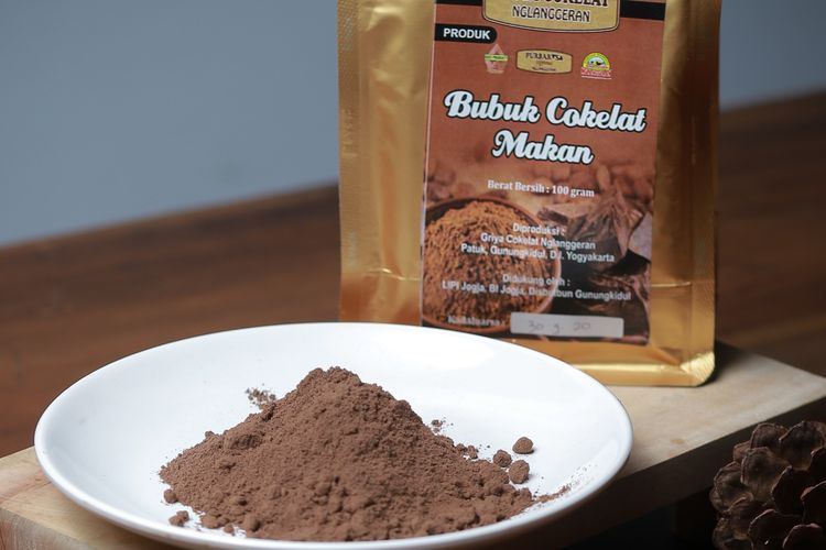 Ilustrasi bubuk cokelat Griya Cokelat Nglanggeran