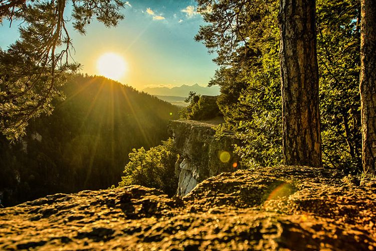 Taman Nasional Slovak Paradise di Slovakia.