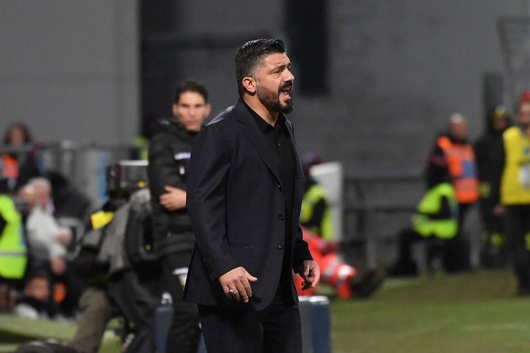 Pelatih Napoli, Gennaro Gattuso.