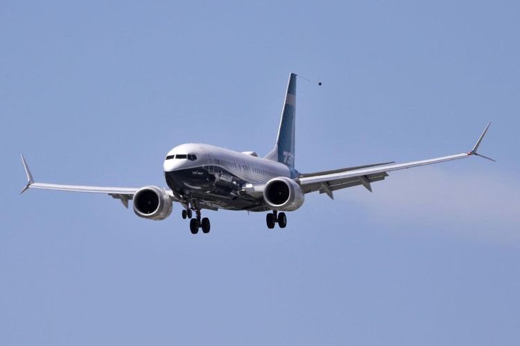 B737 MAX 7 yang digunakan untuk uji sertifikasi ulang.