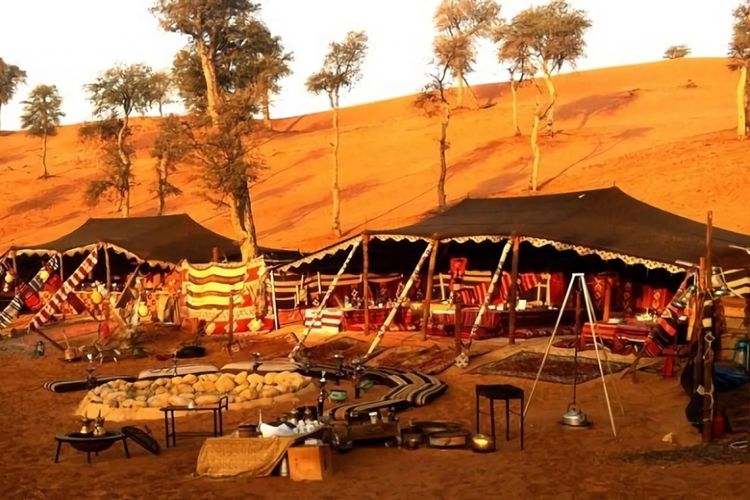 Penampakan tenda gurun suku Bedouin