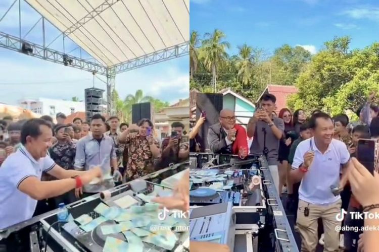 Video Viral, Anggota DPRD di Lampung Sawer DJ di Panggung, Hatami: Itu Acara Keluarga