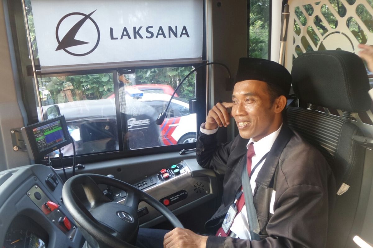Salah seorang pengemudi bus Transjakarta koridor 13 rute Ciledug-Tendean, Abdul Chakim. 