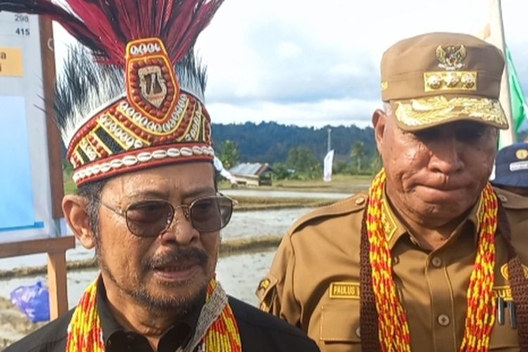 Mentan RI Syahrul Yasin Limpo didampingi Penjabat Gubernur Papua Barat