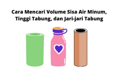 Cara Mencari Volume Sisa Air Minum, Tinggi Tabung, dan Jari-jari Tabung