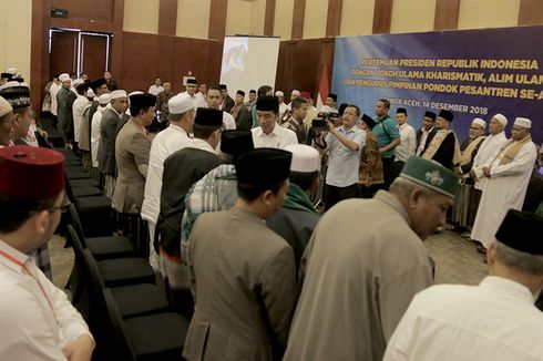 Temui Ulama dan Pimpinan Ponpes di Aceh, Jokowi Jelaskan RUU Pesantren