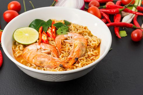 Resep Mi Kuah Pedas Udang, Bikin Melek Saat Nonton Euro 2020