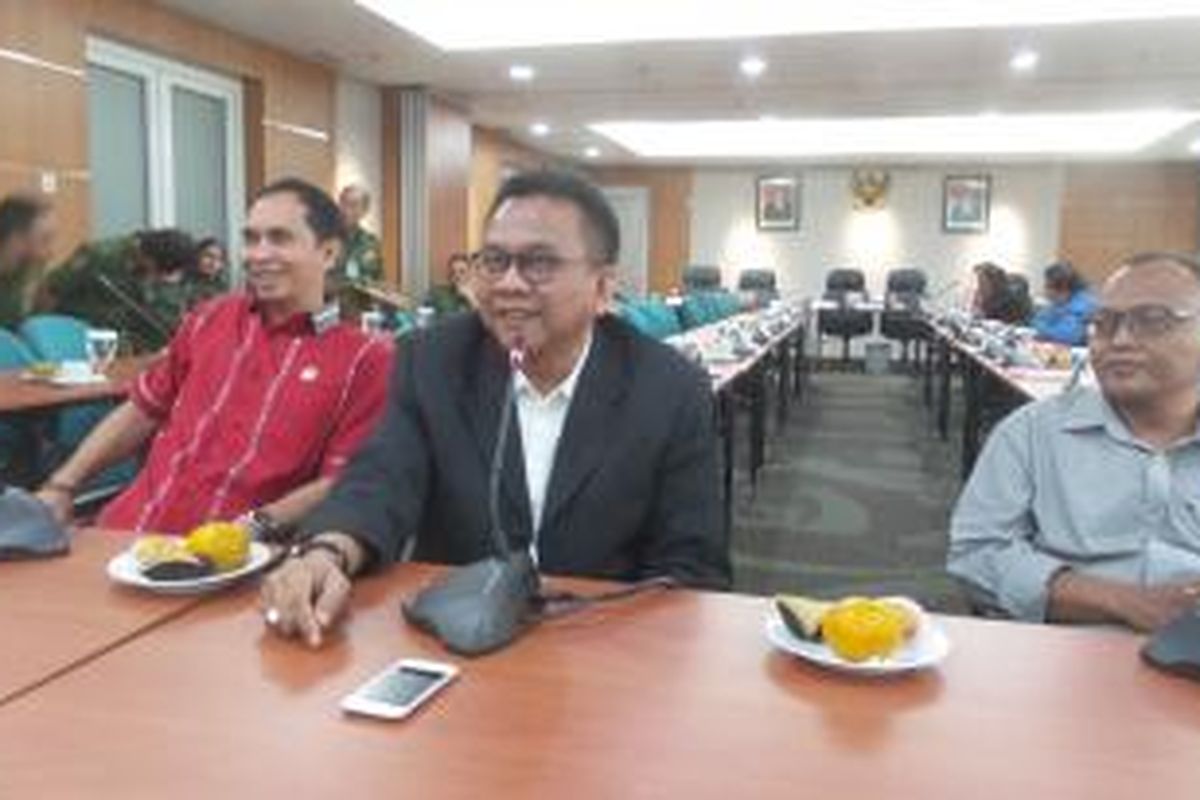 Wakil Ketua DPRD DKI Jakarta Mohamad Taufik di Gedung DPRD DKI, Senin (19/10/2015)