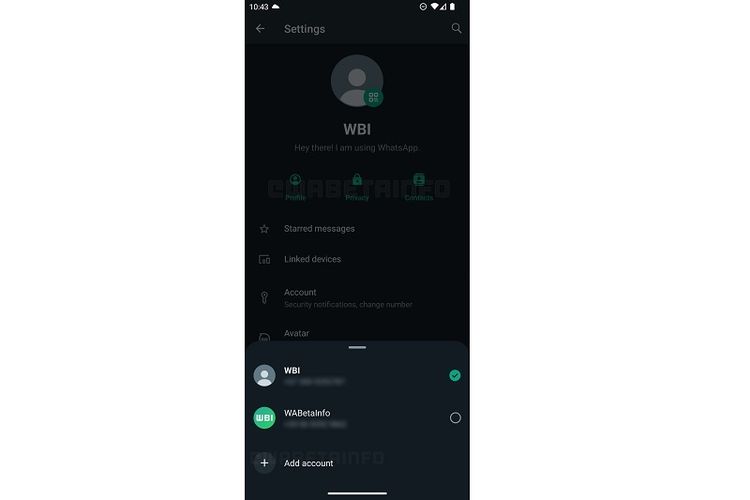 WhatsApp sedang mengembangkan fitur baru yang bakal memungkinkan pengguna memasang beberapa akun yang berbeda (multi-account) di satu handphone (HP).