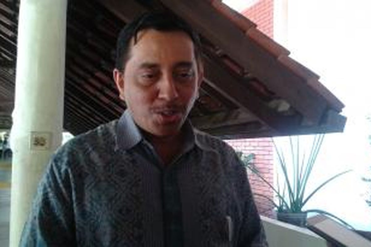 Dekan Fakultas Universitas Indonesia, Mahdi Jufri di Gedung Farmasi UI, Selasa (17/3/2015).