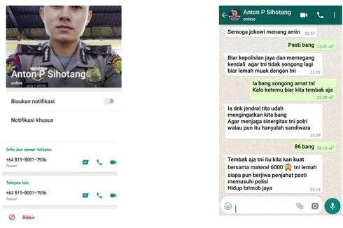 Viral WhatsApp Adu Domba TNI-Polri, Polisi Pastikan Hoaks