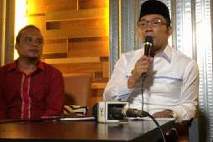 Wali Kota Bandung Ridwan Kamil saat ditemui di Lacamera Cafe, Jalan Naripan, Senin (21/3/2016)